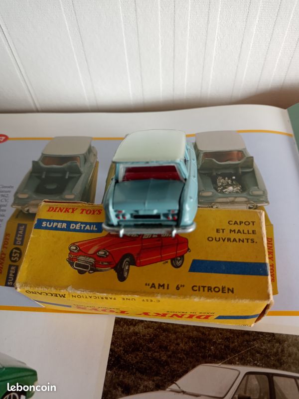 Dinky Toys Atlas 557 Green Citroën Ami 6 Mint in Box