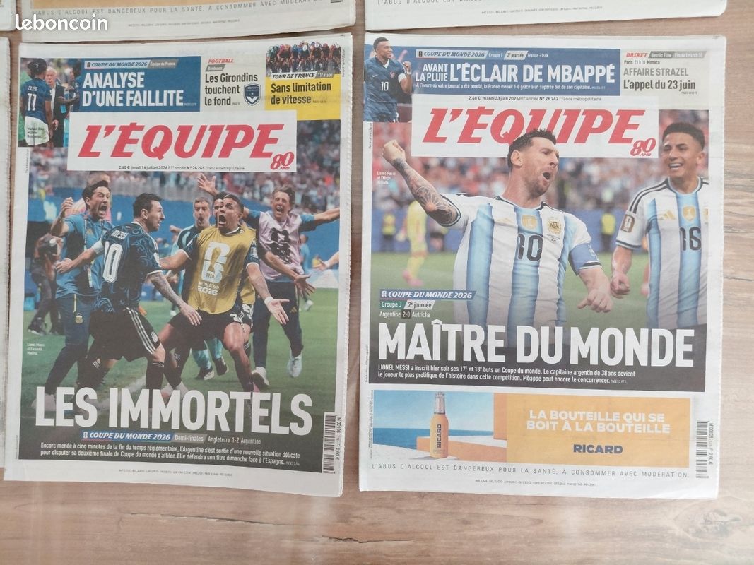 Coupe du monde 2026 journaux l'équipe france et argentine (image 5)