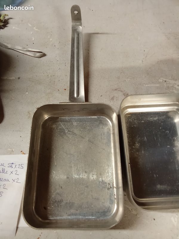 Vend Gamelle reglementaire française en 3 élements de période guerre d'Algérie - Fabricant MO-Vesoul 1961 (image 3)