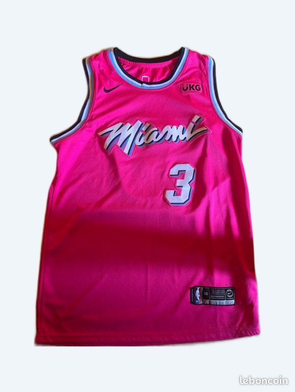 Nike Canotta Miami Heat Vice Pink Maglia Wade Miami Vice Maglia