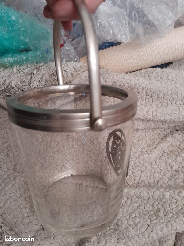 Petit seau à glaçons avec décore en métal (image 5)