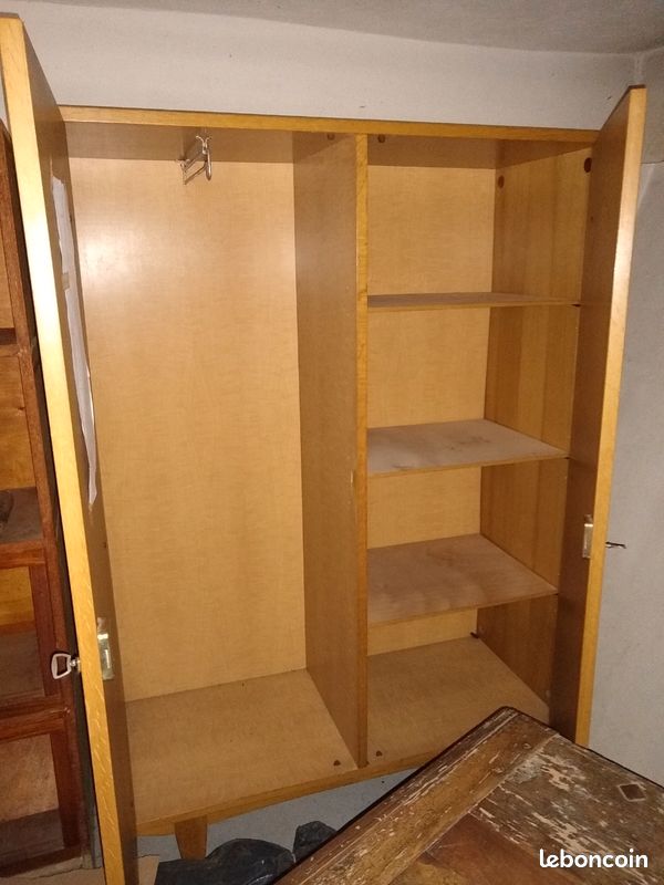 Armoire et commode en rotin vintage (image 2)
