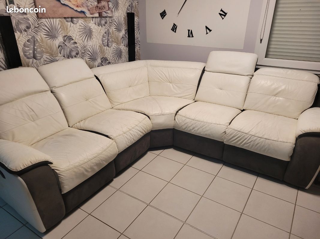 Canapé cuir (image 1)