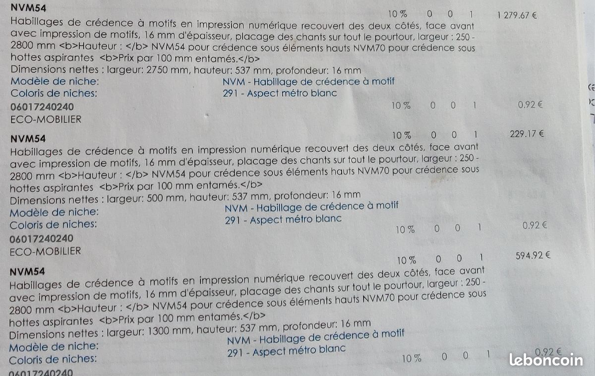 Crédences métro blanche (image 3)