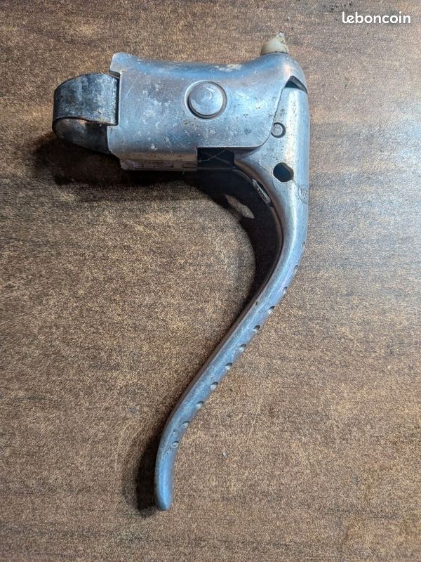 Paire De Leviers De Frein Vélo Course Vintage - Aluminium - Argenté