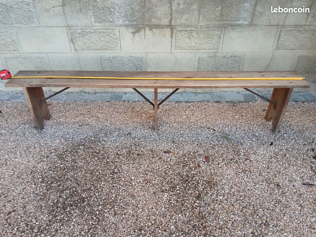 Banc de ferme ancien (image 1)