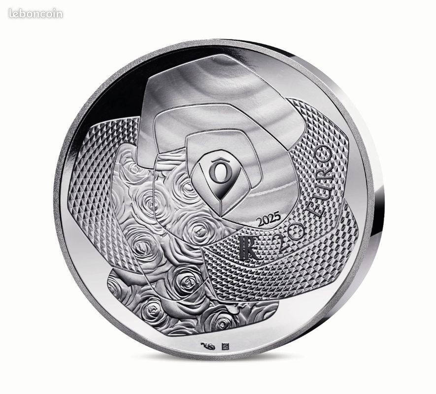 Pièce 20 EUROS Argent BE "90 ans Maison Lancôme" (image 2)