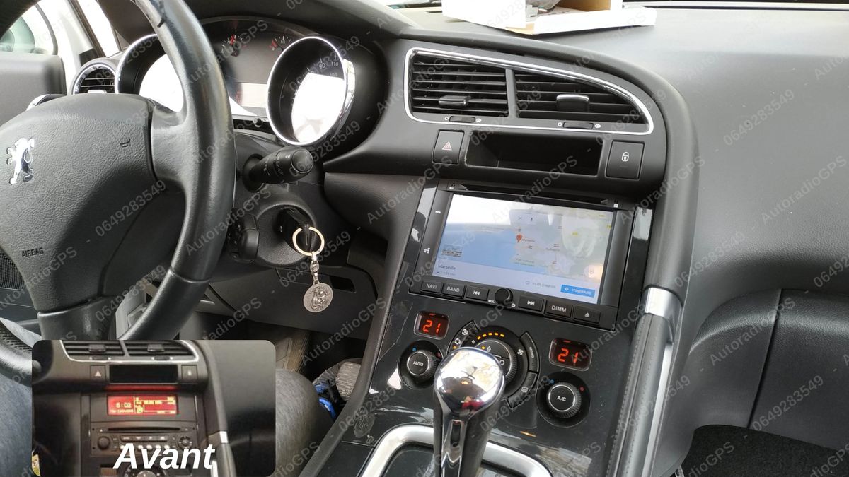 Autoradio GPS tactile pour PEUGEOT 3008 - 5008 / CarPlay - ANDROID Auto -  Équipement auto