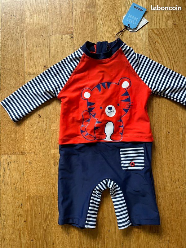 Maillot de bain combinaison sergent major neuf bébé 12-18 mois (image 1)