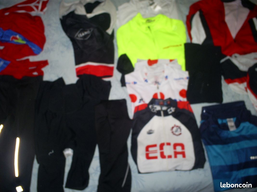 Maillot Cycliste Homme Cataluna – Gran Pirelli – Taille 2XL – Full Zip – Polyester – Occasion Italie