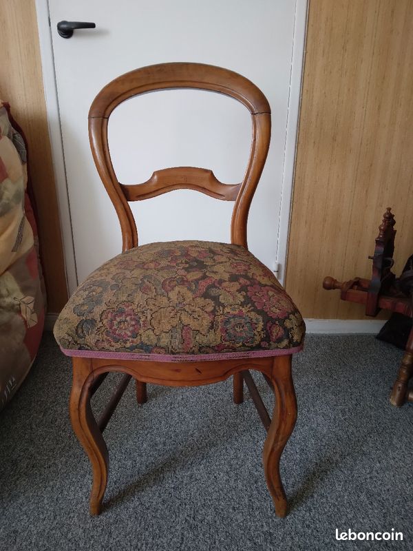 Lot de 2 chaises Louis Philippe (image 3)