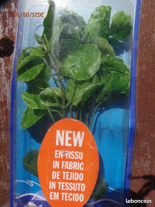 LOT de 6 plantes Aquatiques différentes, pour décoration ou Aquarium en plastique et Tissu imputrescible moyenne 11 à 15cm avec socle (image 3)