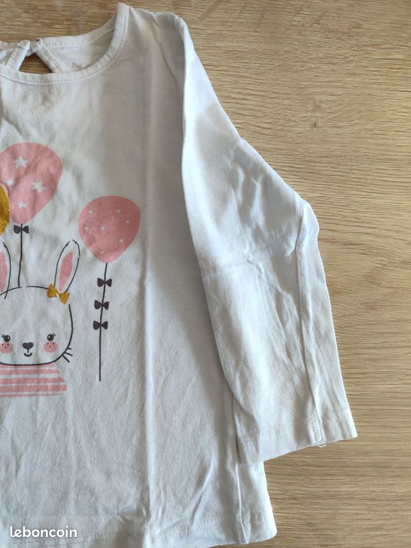 Tee shirt fille Pat & Ripaton 18 mois (image 3)