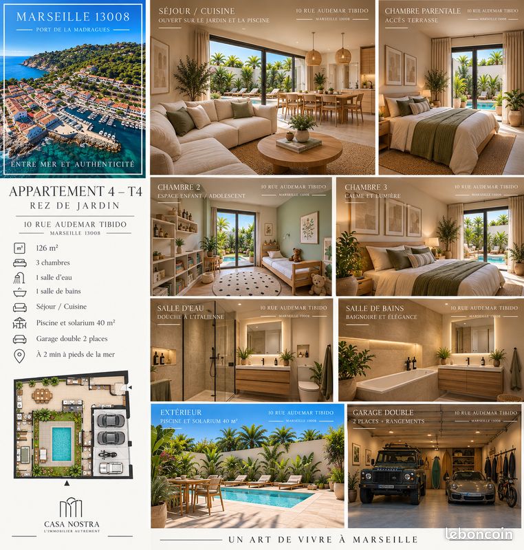 Appartement 4 pièces 120 m² · à Marseille · 120 m² · 670 000 €