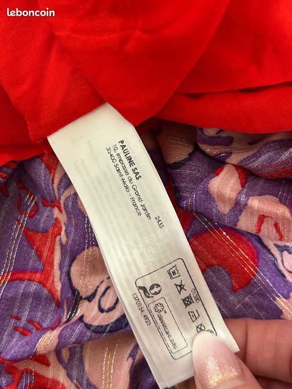 Robe Patrice Breal Neuve Avec étiquettes - Taille 42 - Imprimé Manches Longues - Longueur Genou