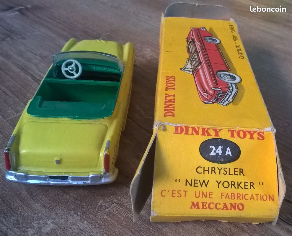 Dinky Toys France 24A – Chrysler New Yorker Rouge, Boîte D'origine