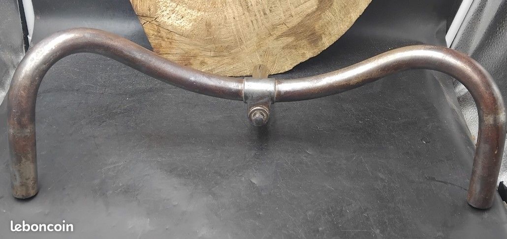 Guidon acier potence Soudée Vélo Ancien 1900 1910 L46-⌀22 Ancêtre - Équipements vélos
