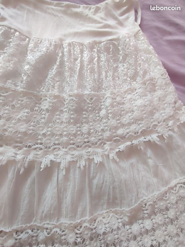 Jupe longue blanche (image 6)