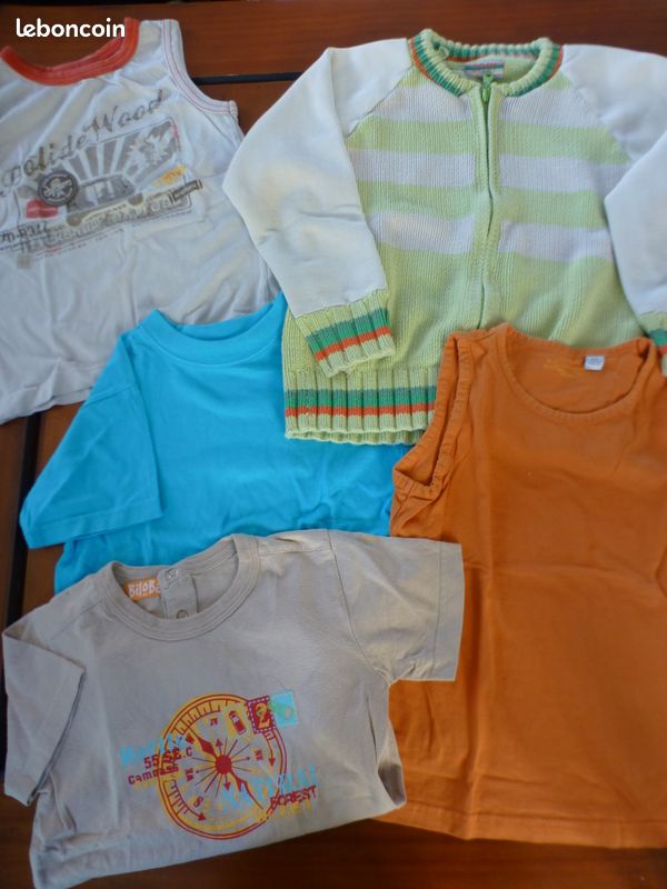 Gilet,t-shirt,débardeur DPAM. T.6 ans -charius- (image 1)
