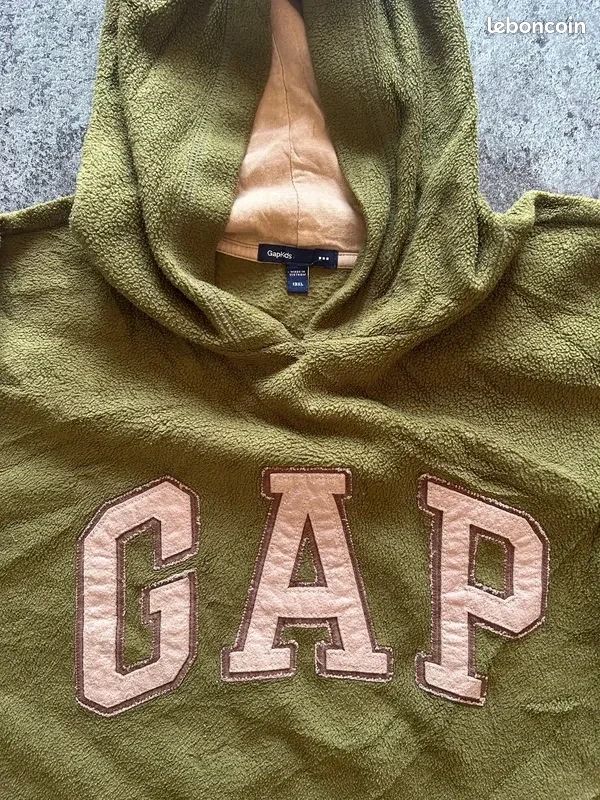 Sweat polaire kaki homme GAP taille M (image 3)