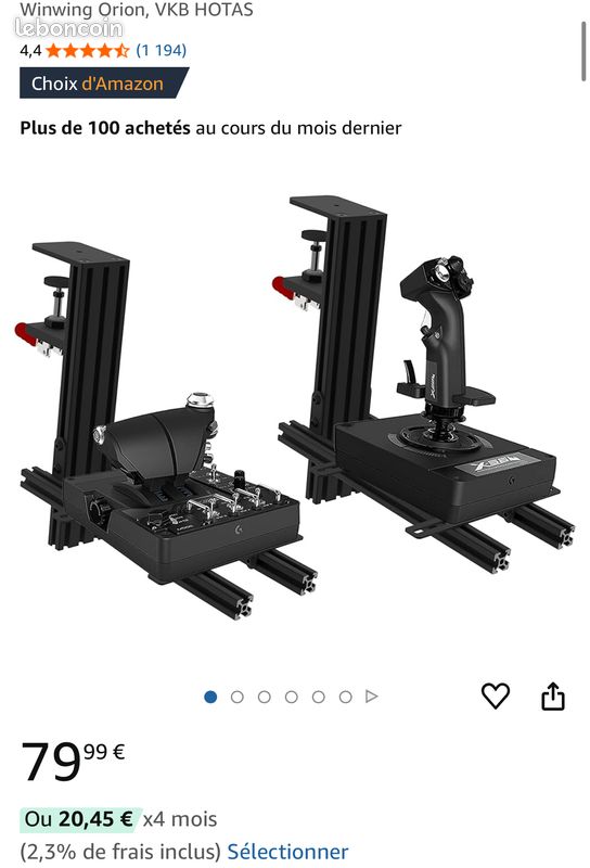Ensemble pour simulateur de vol (image 3)