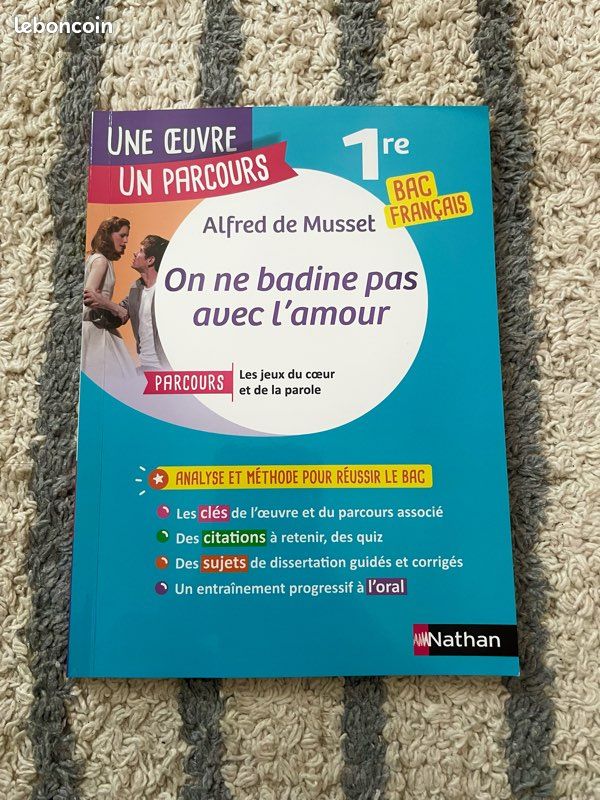 BAC français, Une œuvre/un parcours, On ne badine pas avec l’amour, Musset (image 1)