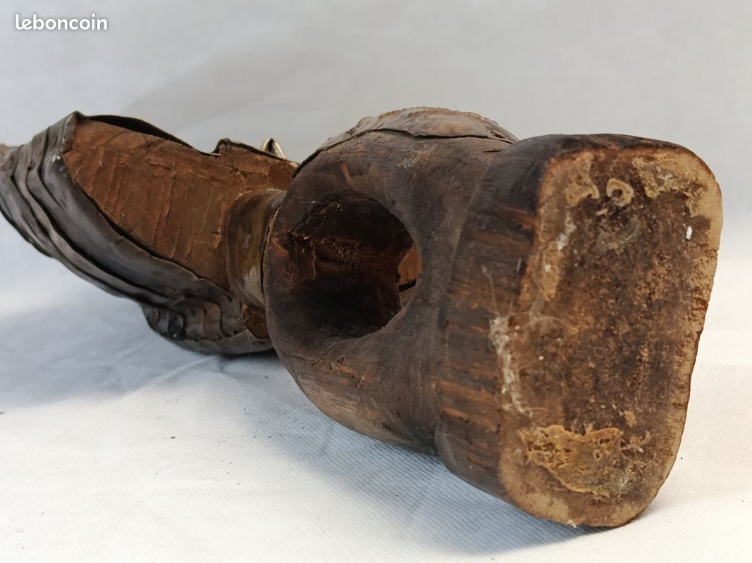 Reliquaire Kota ancien en bois et métal – 49 cm (image 12)