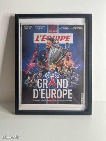 JOURNAL L'EQUIPE VICTOIRE PSG Ligue Des Champions, Paris 5-0 EUR 40,00 - FR