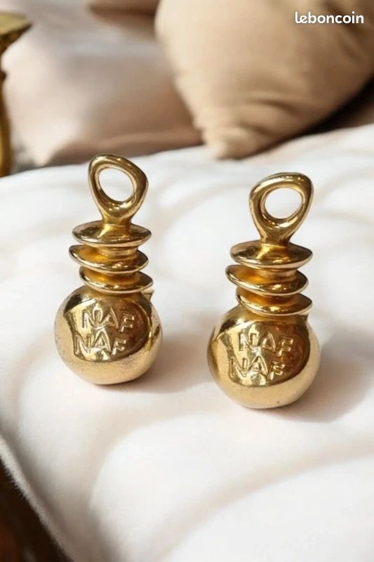 Boucles D'oreilles Vintage à Clip (sans Perçage) - Superbe Paire Fabriquée En France, Occasion