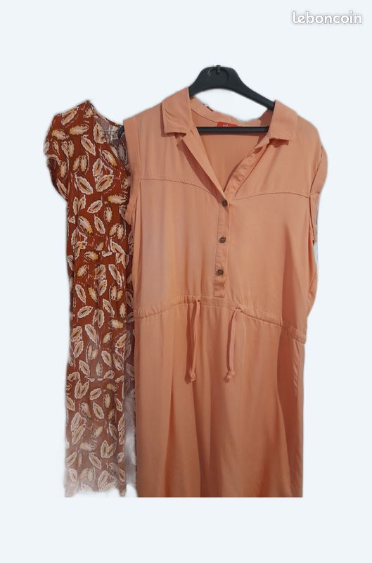 Lot De 2 Hauts Femme Taille 38 En Viscose Vintage - Motif Floral, Volants, Très Bon état, Style Bohème