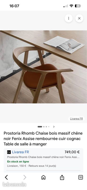 Chaise design Rhomb Prostoria (image 6)