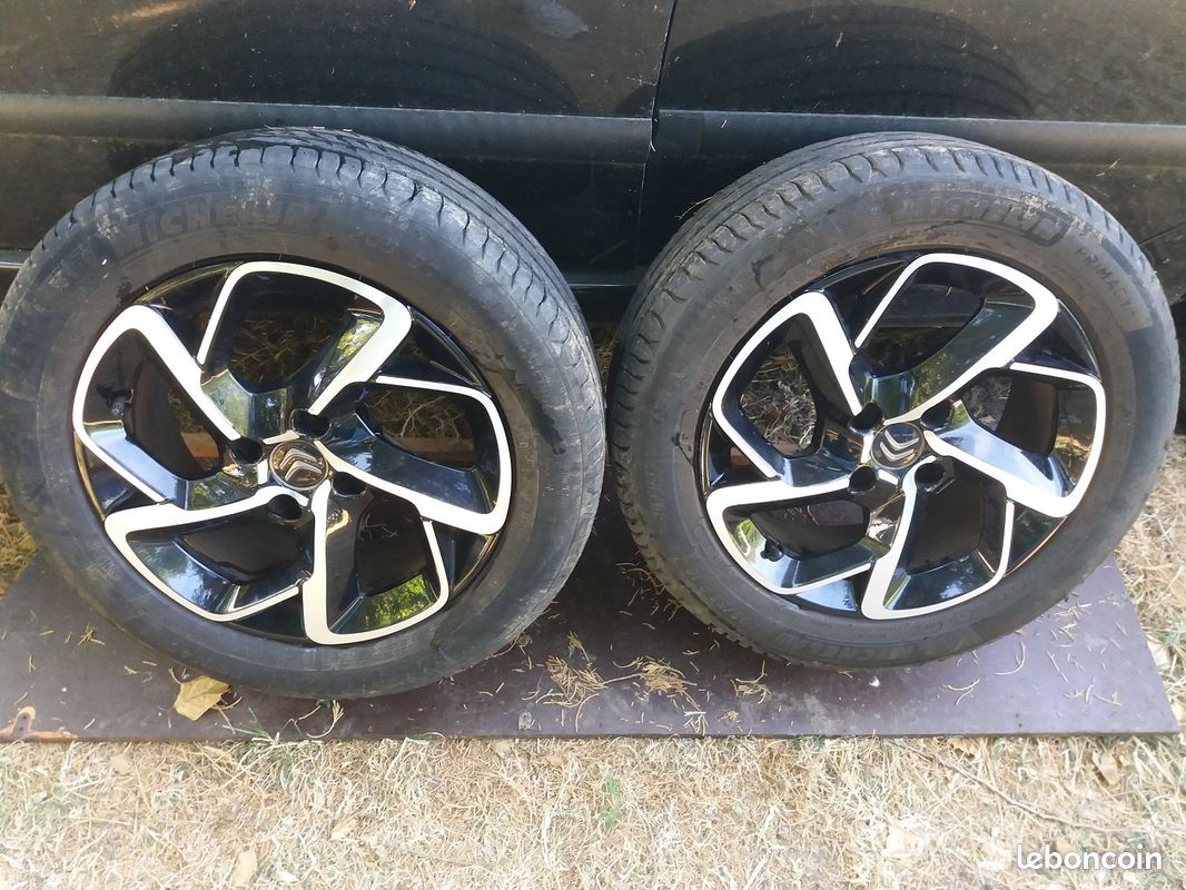 2 Jantes alu Citroën C3 III avec bons pneus Michelin Primacy 205/55R16 (image 1)