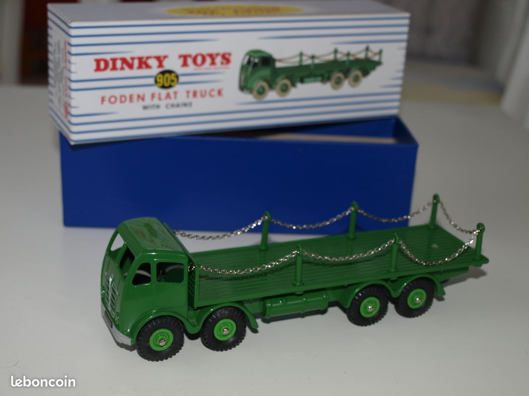 ANCIEN CAMION FODEN plateau à chaîne fabrication DINKY Toys GB