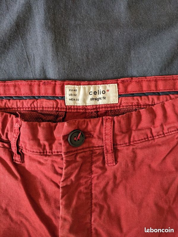 Pantalon homme Celio M - rouge (image 3)