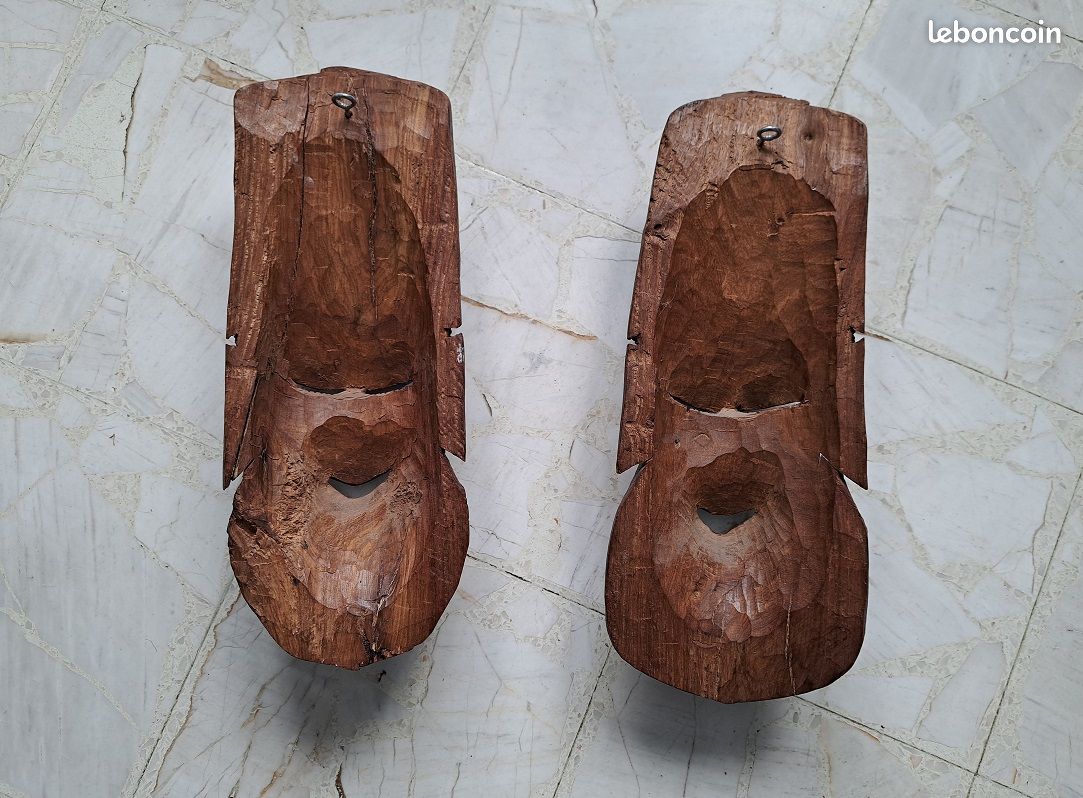 Lot de 2 masque africain couple (image 5)