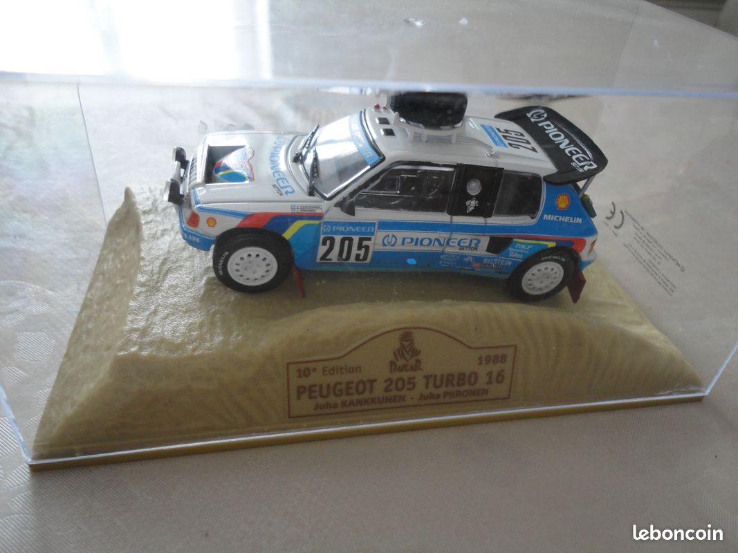 Miniature 1/43eme Paris-Dakar Peugeot 205 turbo 16 (image 1)