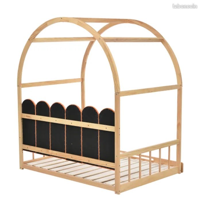 Lit cabane enfant 140x200 cm (image 9)