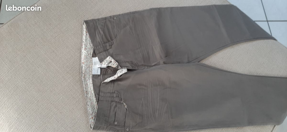 Pantalon toile femme Camaîeu (image 1)