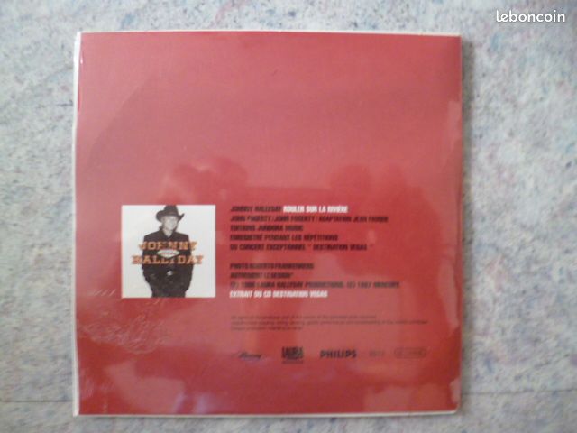 Johnny Hallyday rouler sur la rivière cd promotionnel (image 2)