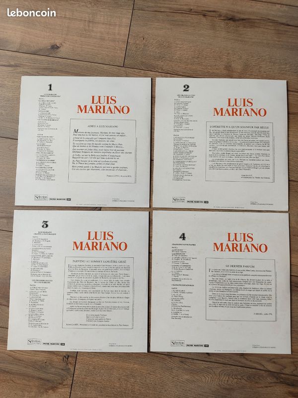 Coffret 4 vinyles Luis Mariano (image 4)