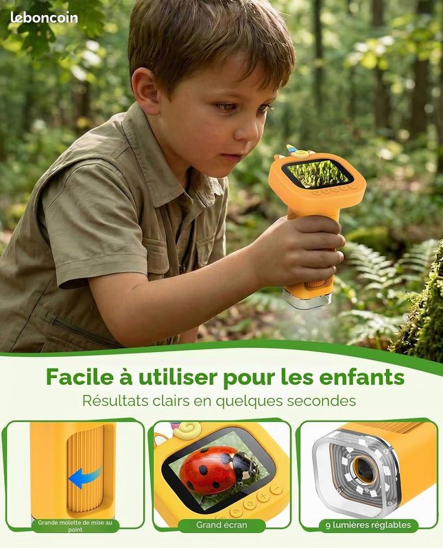 Microscope Portable Pour Enfants - Mini Microscope De Poche Rechargeable Avec Ecran 4k 2 Pouces Et Port Usb Cadeau De Noel Cadeau Danniversaire Jouet Pour Enfants De 3 Ans Et Plus 90734125 Microscope Portable Pour Enfants - Mini Microscope De Poche Rechargeable Avec Ecran 4k 2 Pouces Et Port Usb Cadeau De Noel Cadeau Danniversaire Jouet Pour Enfants De 3 Ans Et Plus 90734125