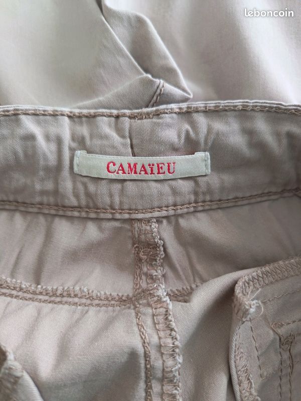 Bermuda femme taille 42 beige très bon état (image 3)