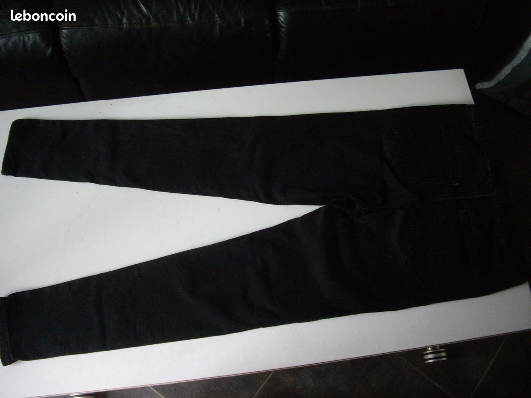 Jegging noir stretch taille haute 40 (image 3)