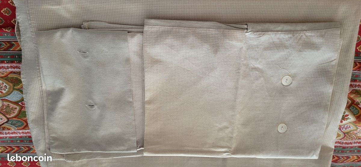 Parure de lit 100% coton TBE (image 1)