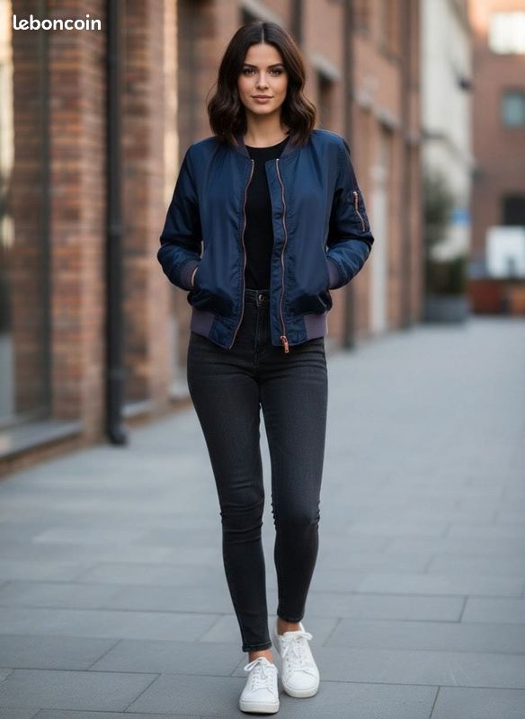 Veste H&M Taille 38/M Bleu - Occasion Bon état, Très Bon état Selon Vendeur