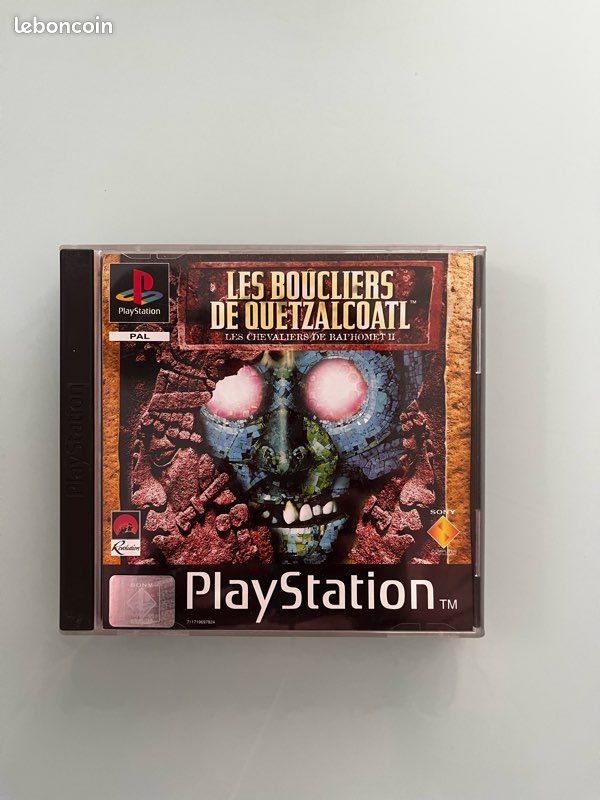 Les Chevaliers De Baphomet II (Boucliers De Quetzalcoatl) – PS1 PAL FR – Bon état