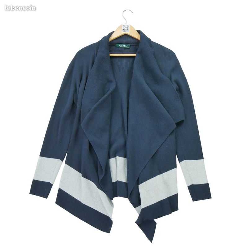 Polo Ralph Lauren Gilet cardigan Femme Taille M Marine #QWE7423