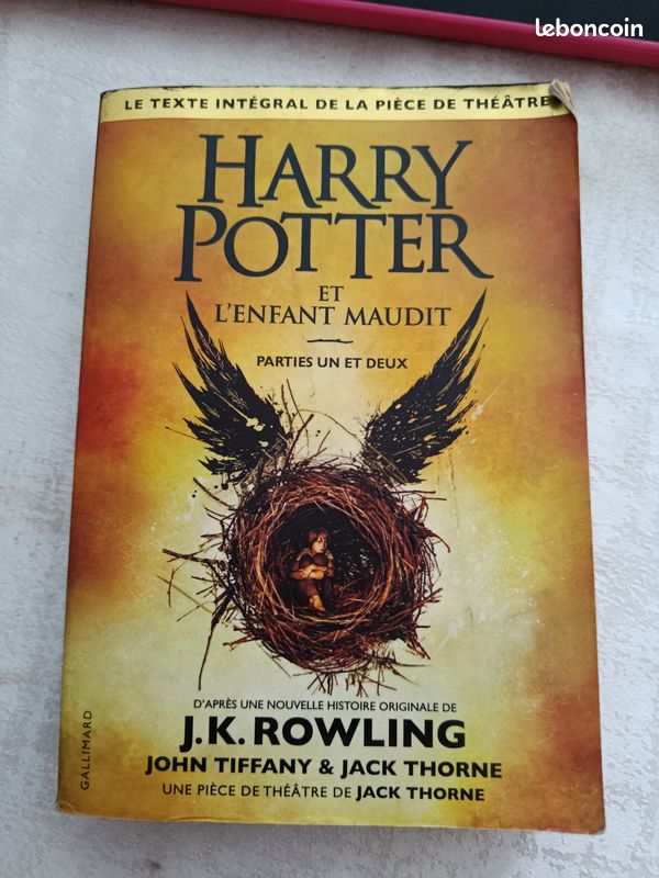 T-shirt Harry Potter Et L'Enfant Maudit Broadway - Tailles Adultes, Noir Et Or - Neuf Avec étiquettes - Coton
