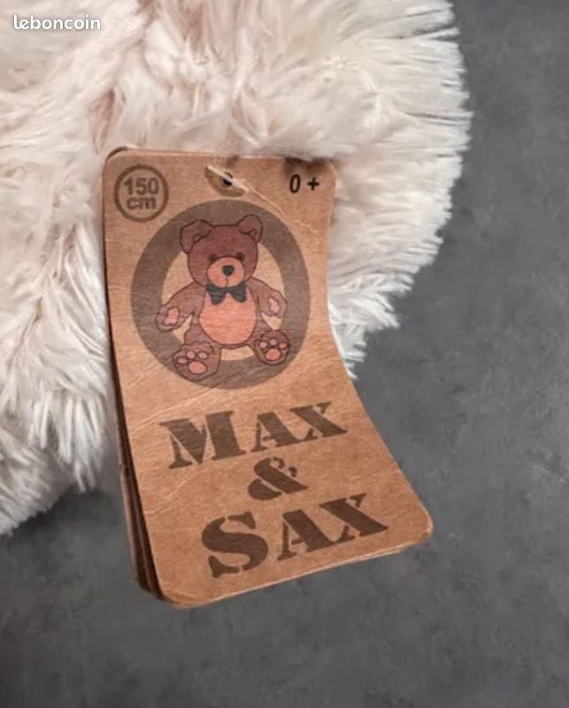 Très grand ours en peluche Max and Sax 150 cm Jeux Jouets