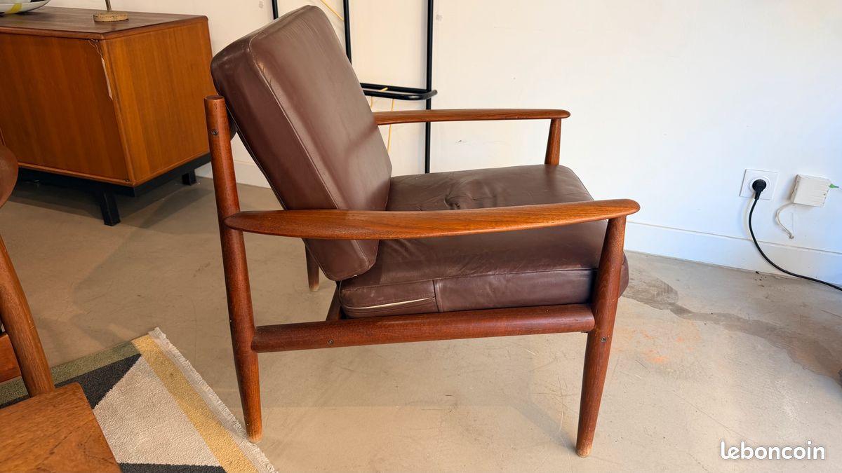 Ensemble Canapé Fauteuil et table basse Scandinave (image 7)